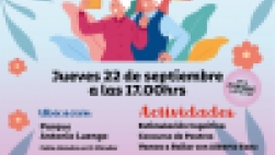 Inauguración del punto de encuentro de personas mayores en El Mirador, jueves 22 de septiembre a las 17:00 horas enel el parque Antonio Luengo. Merienda, música, ejercicios de cognición, concurso de postre y mucha diversión para los mayores de San Javier.