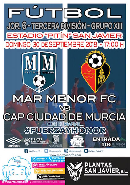 Fútbol 3ª División. Mar Menor FC - CAP Ciudad de Murcia