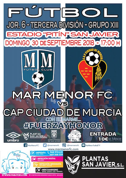 Football 3rd Division. Mar Menor FC - CAP City of Murcia