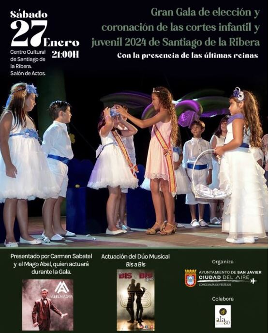 CARTEL GALA CORONACIÓN SANTIAGO DE LA RIBERA