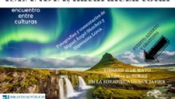 Iceland, total nature. Encounter between cultures