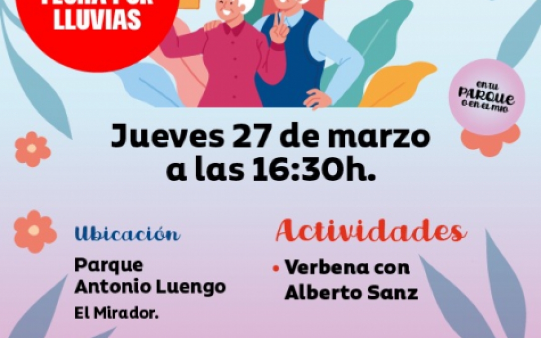 RED DE PUNTOS DE ENCUENTRO DE PERSONAS MAYORES - 16:00H - PQ ANTONIO LUENGO - EL MIRADOR