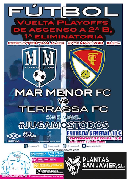Fútbol. Mar Menor FC vs Terrasa FC