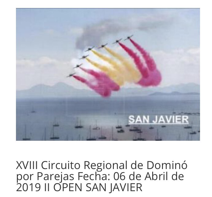 Dominó. Open de San Javier 2019