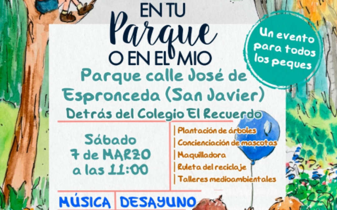 PQ INFANTIL - SABADO 7 MARZO - 11:00H - C/JOSE DE ESPRONCEDA - SAN JAVIER -