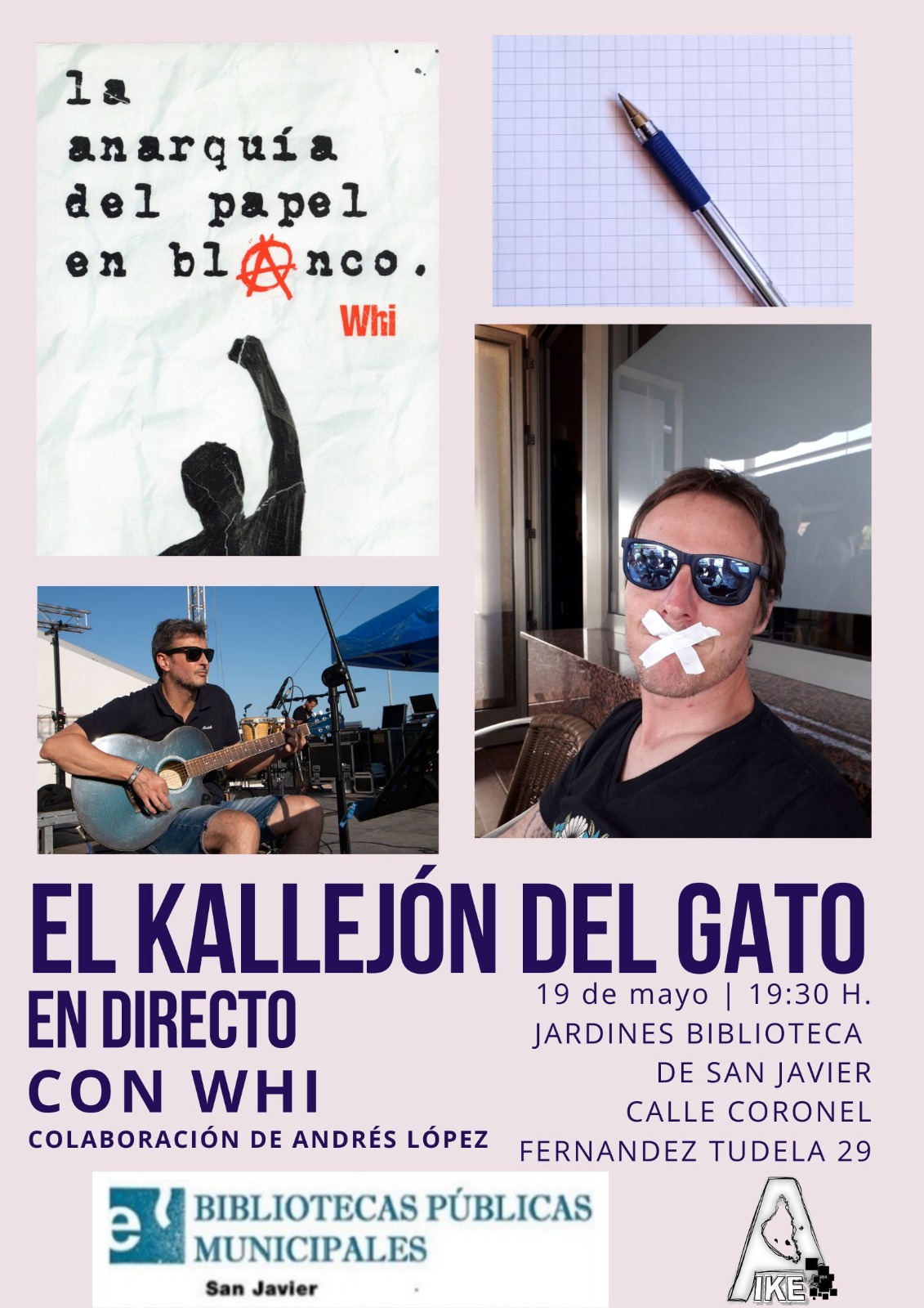 El kallejón del gato: con el poeta WHI y el músico Andrés López.