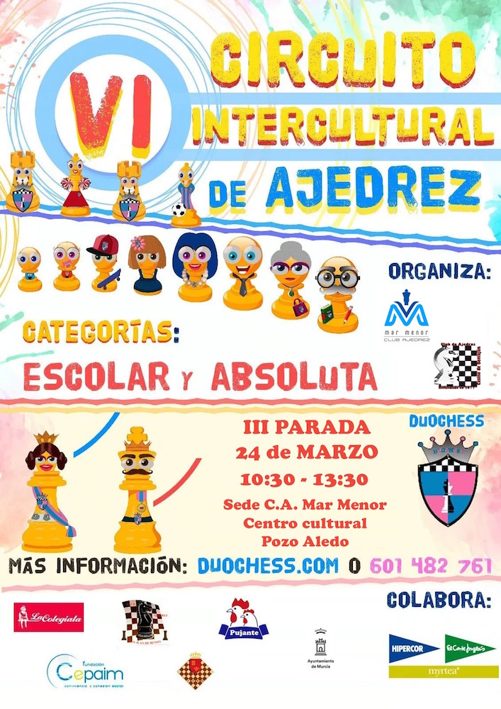 Ajedrez. VI Circuito Intercultural de Ajedrez 2019 - 3ª Parada