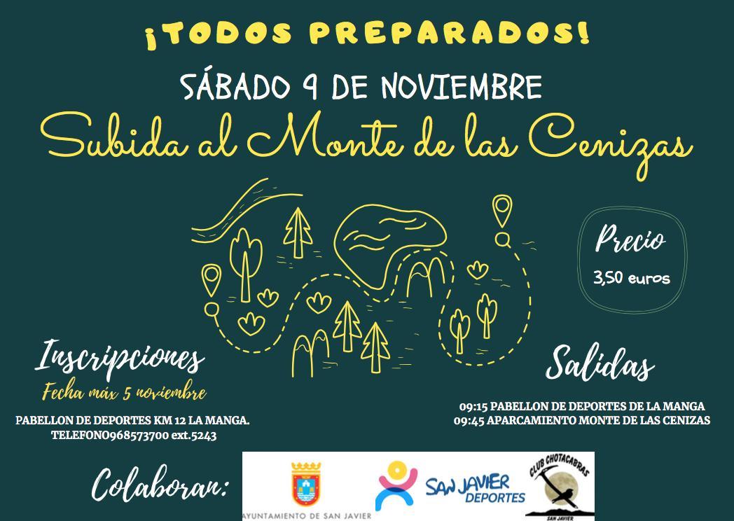 Senderismo. Subida al Monte de las Cenizas Noviembre 2019