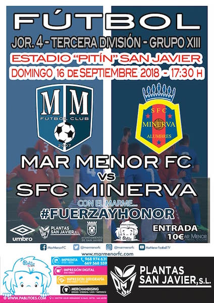 Fútbol. 3ª División. Mar Menor FC - SFC Minerva