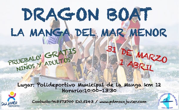 Dragon Boat en La Manga del Mar Menor