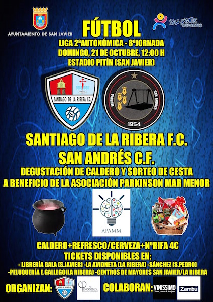 Fútbol. 2ª Autonómica. A beneficio de la Asociación Parkinson Mar Menor. Santiago de la Ribera FC vs San Andrés CF