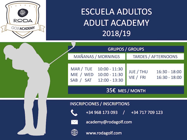 Golf para adultos 2018-19