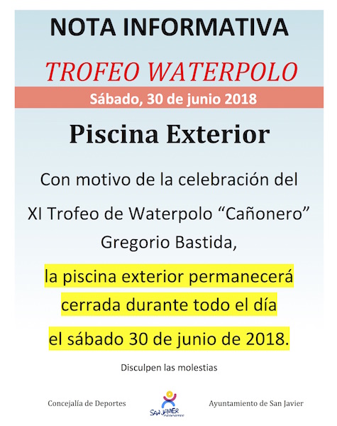 Piscina de verano cerrada