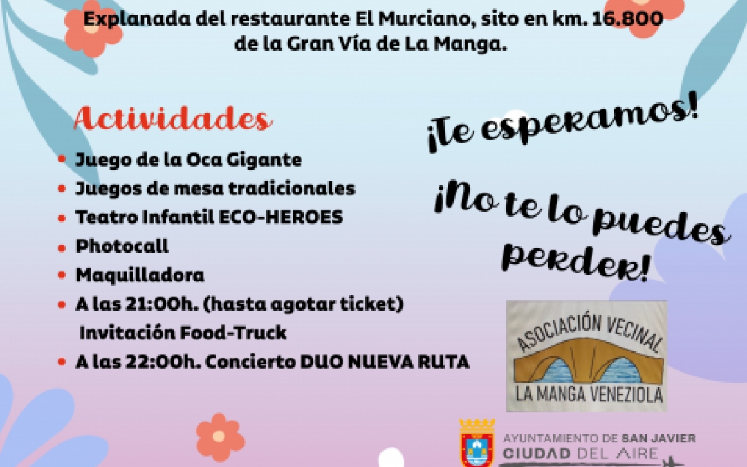 EVENTO INTERGENERACIONAL - 28 JUNIO - 19.00H - KM.16.800 GRAN VÍA DE LA MANGA