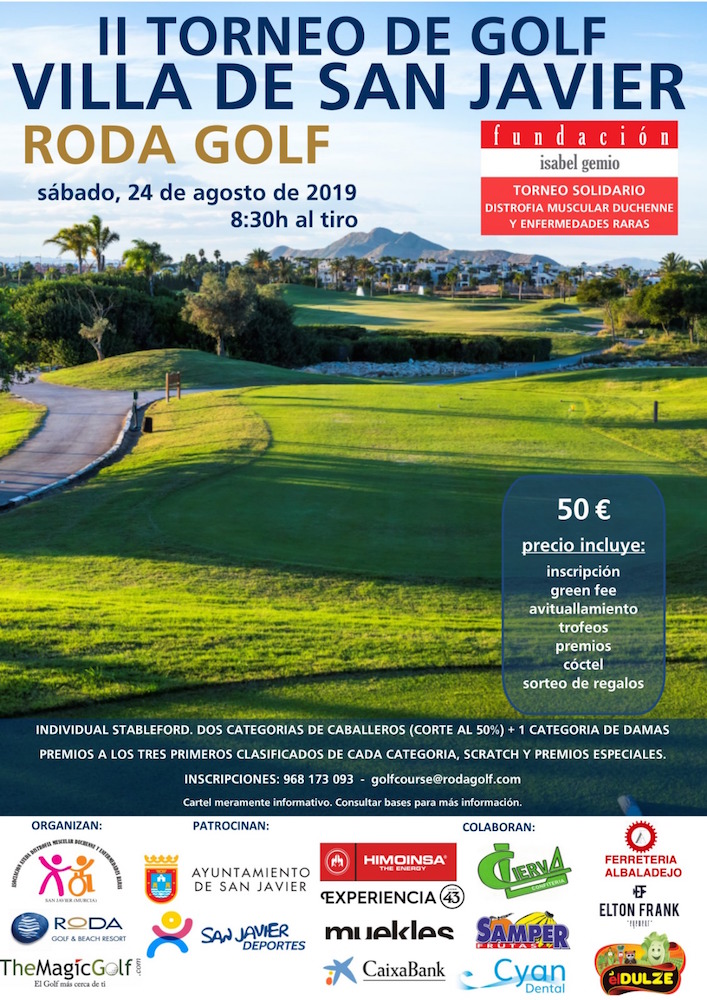 Golf. II Torneo Solidario Villa de San Javier Roda Golf 2019