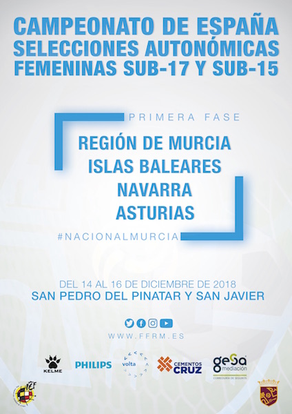Fútbol. Cto de España Selecciones Autonómicas 2018 Femeninas Sub-17 y Sub-15 