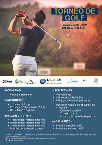 Torneo de Golf RodaGolf Julio 2018