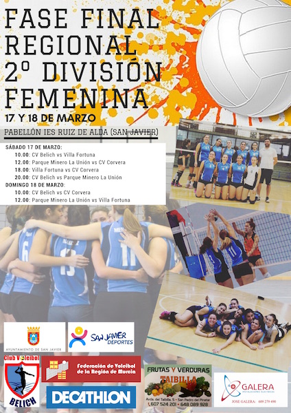 Voleibol. Final Regional 2ª División Femenina