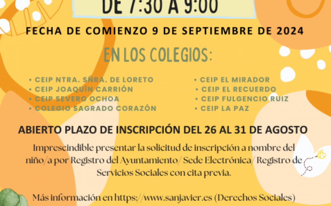 CARTEL AULA MATINAL 2024-25