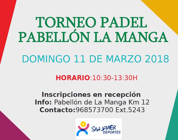 Torneo de Pádel La Manga Marzo 2018