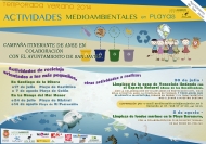 CARTEL DE ACTIVIDADES MEDIOAMBIENTALES EN PLAYAS, TEMPORADA DE VERANO 2014